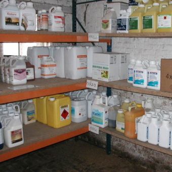 Risques liés à l'utilisation et au stockage des produits d'entretien de locaux
